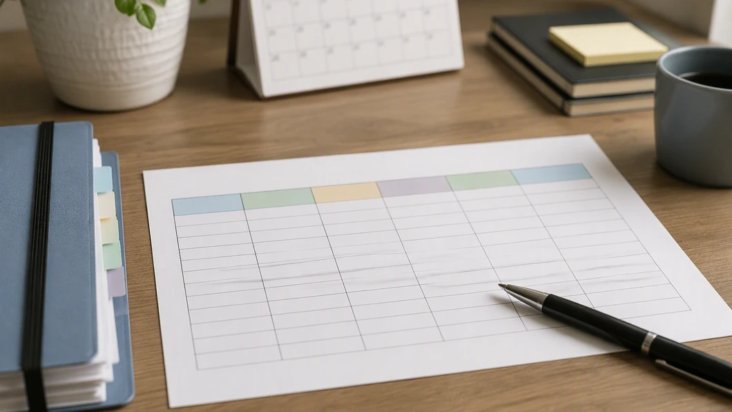 Tableau de contrôle papier pour suivre une déclaration et sa preuve dans une SASU